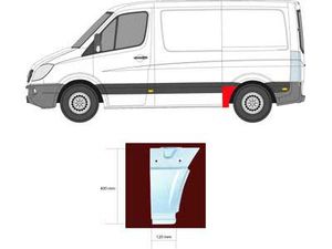 Hovedbilde Kanal MB Sprinter - VW Crafter&nbsp;, 06.06-09.20 foran bakhjul venstre AA 3250mm