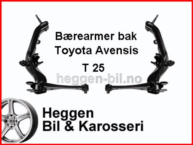 Hovedbilde Billig bærebru venstre bak Toyota Avensis T25, 04.2003-11.2008